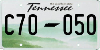 TN license plate C7005O