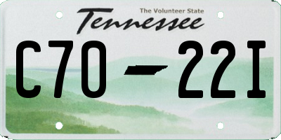 TN license plate C7022I