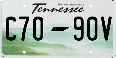 TN license plate C7090V