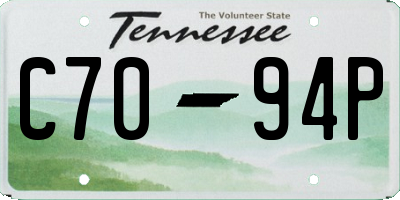TN license plate C7094P