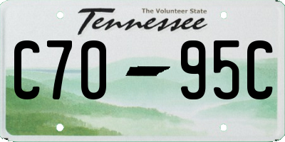 TN license plate C7095C