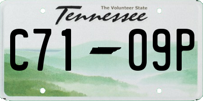 TN license plate C7109P