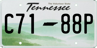 TN license plate C7188P