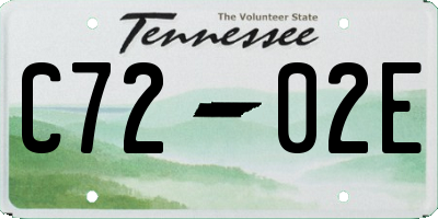 TN license plate C7202E