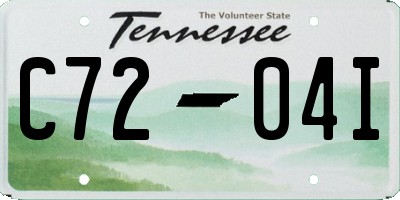TN license plate C7204I