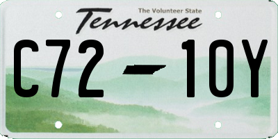 TN license plate C7210Y