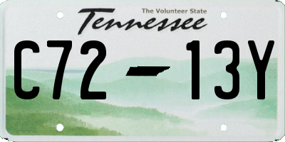 TN license plate C7213Y