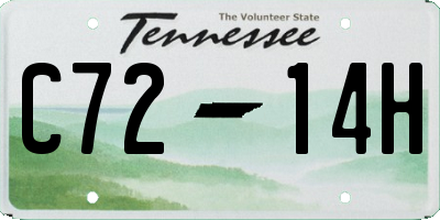 TN license plate C7214H
