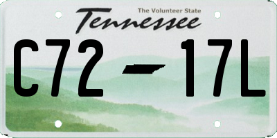 TN license plate C7217L