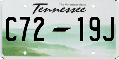 TN license plate C7219J