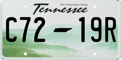 TN license plate C7219R