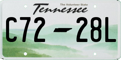 TN license plate C7228L