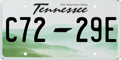 TN license plate C7229E