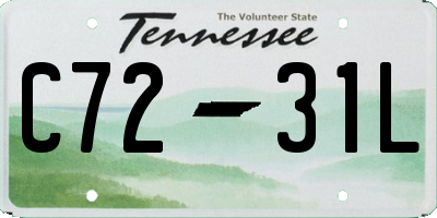 TN license plate C7231L