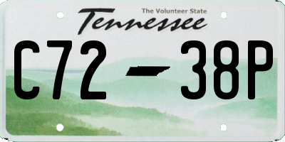 TN license plate C7238P