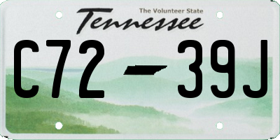 TN license plate C7239J