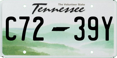 TN license plate C7239Y