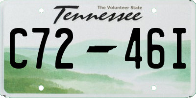 TN license plate C7246I