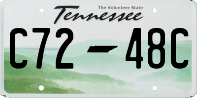 TN license plate C7248C