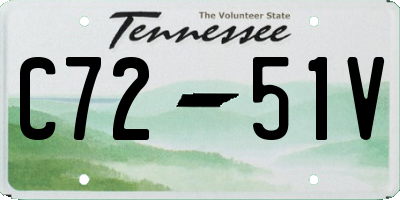 TN license plate C7251V