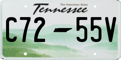 TN license plate C7255V