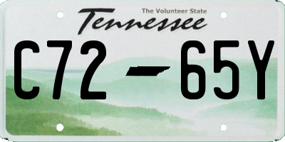 TN license plate C7265Y