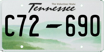 TN license plate C7269O