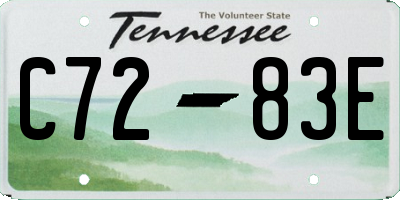 TN license plate C7283E
