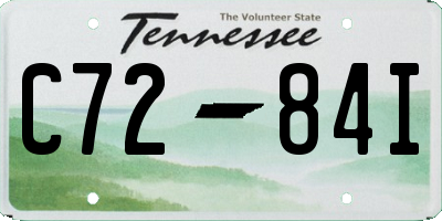 TN license plate C7284I