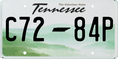 TN license plate C7284P