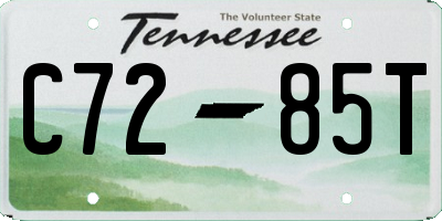 TN license plate C7285T