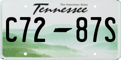 TN license plate C7287S