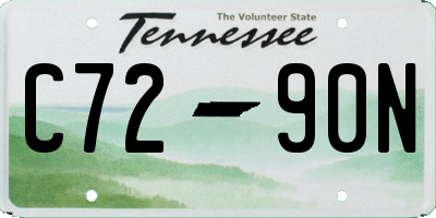 TN license plate C7290N