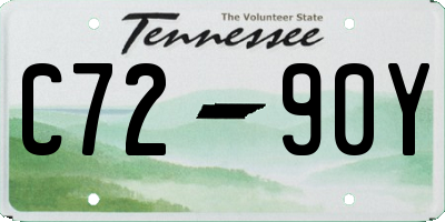 TN license plate C7290Y