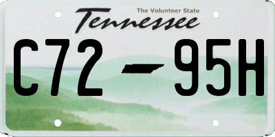 TN license plate C7295H