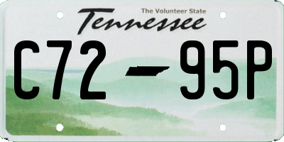 TN license plate C7295P