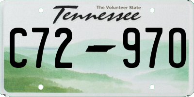 TN license plate C7297O