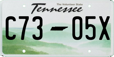 TN license plate C7305X