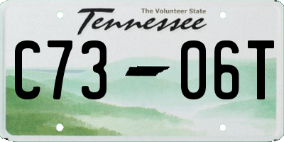 TN license plate C7306T