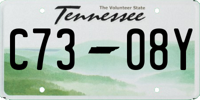 TN license plate C7308Y