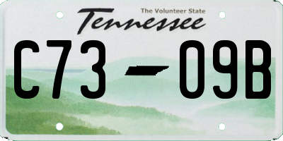 TN license plate C7309B