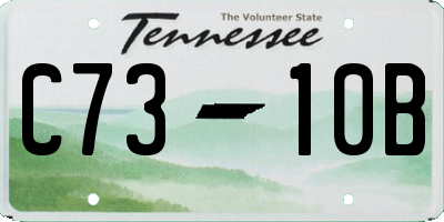 TN license plate C7310B