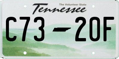 TN license plate C7320F