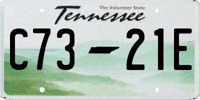 TN license plate C7321E