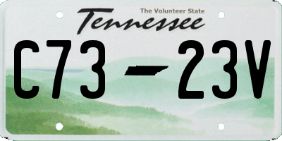 TN license plate C7323V