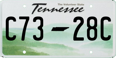TN license plate C7328C