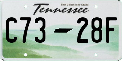 TN license plate C7328F