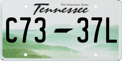 TN license plate C7337L
