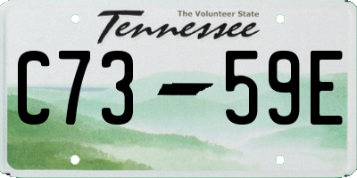 TN license plate C7359E
