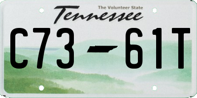 TN license plate C7361T